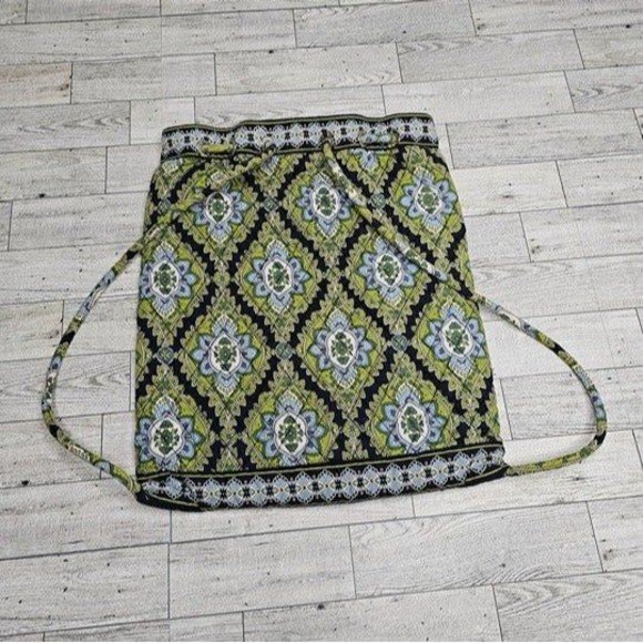 Vera Bradley RETIRED Cambridge Drawstring Backpack EUC - Picture 5 of 5